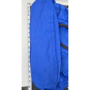 Liz Claiborne Blue Nylon‎ Leather Trim Shoulder Bag Crossbody Strap